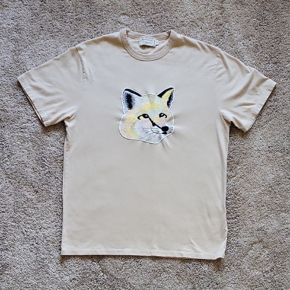 Maison Kitsune Beige T-Shirt
